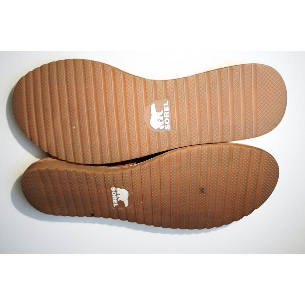 Sorel Ella Crisscross Leather Sandals Camel Brown Women 7.5 - Picture 11 of 13